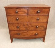 Early Victorian mahogany chest