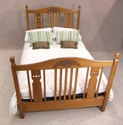 Edwardian satin walnut double
