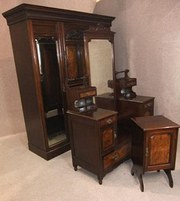 Late Victorian three piece bed