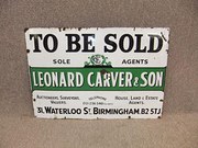 Original vintage enamel sign