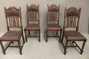 Set of 4 Edwardian dining chai