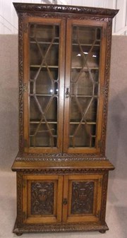Victorian library bookcase