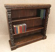 Victorian oak bookcase in a Ja