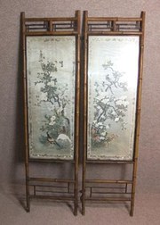 Victorian silk screen