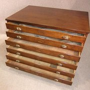 antique plan chest