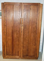 Arts  Crafts Oak Wardrobe