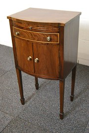EDWARDIAN MAHOGANY  INLAID BED