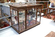 MAHOGANY  BRASS VITRINE