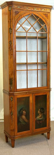 antique furniture sheraton revival painted satin SHERATON REVIVAL PAINTED SATIN