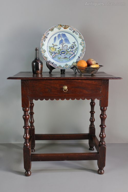 17th Century Oak Side Table. U339