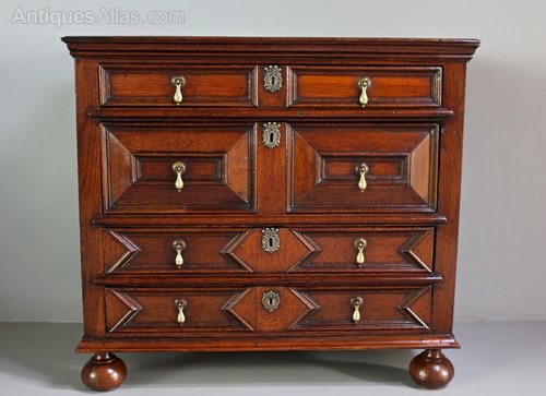 17th Century Panelled Chest of Drawers. U382