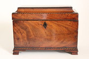 18th Century Mahogany Tea Cadd
