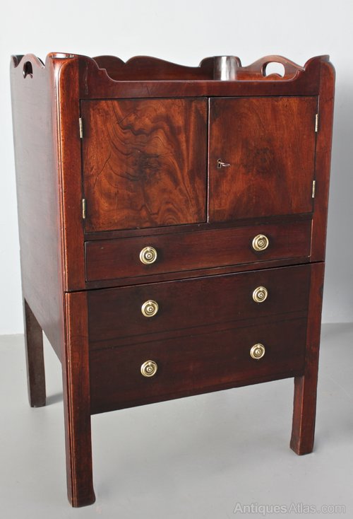 18th Century Tray Top Commode. U491