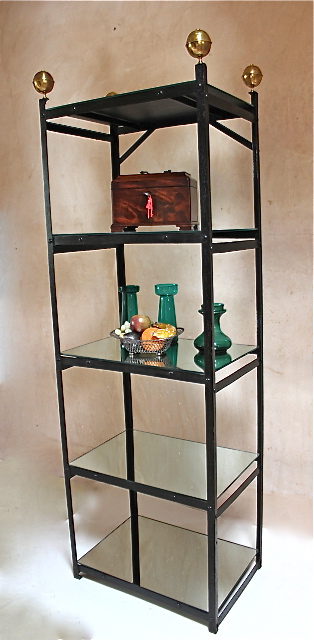 19th Century Free-standing Metal Shelf Unit.