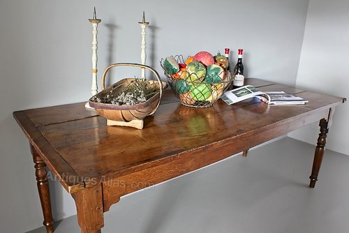 19th Century Oak Farm House Table. U476