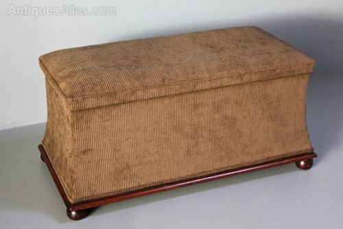 19th Century Upholstered Ottoman.