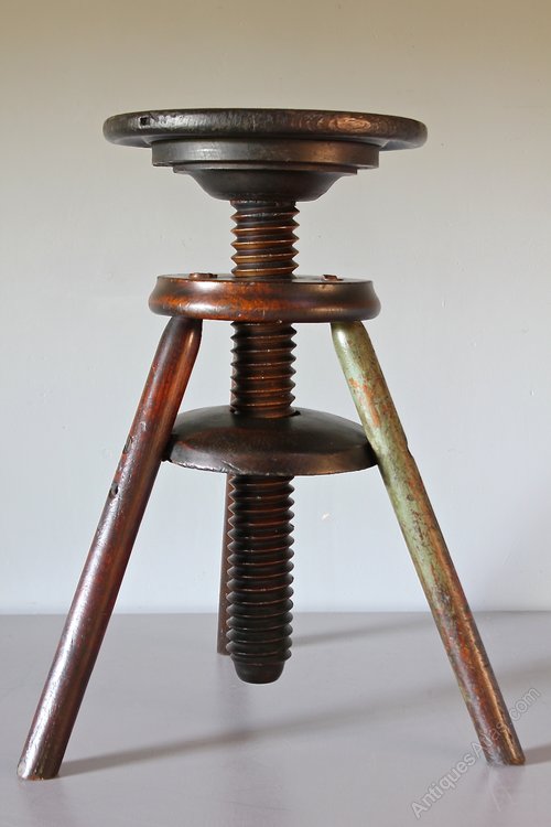 19th century Adjustable Artist's Stool. U699