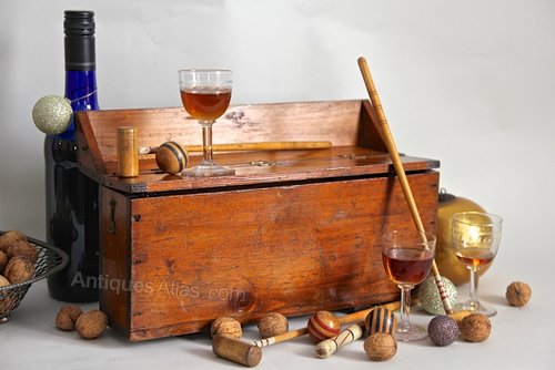 Antique Boxed Table Croquet Game. U812