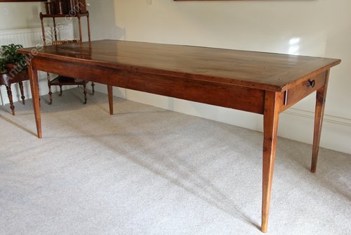 Antique Fruitwood Farmhouse Dining Table. U761