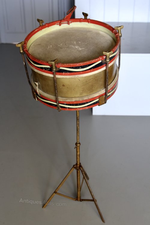 Antique Hawkes & Son Drum on Stand