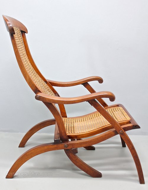 Antique Mahogany Steamer Arm Chair. U379