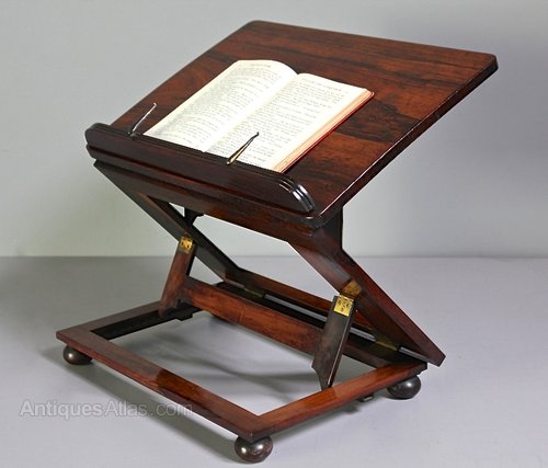 Antique Rosewood Music/Reading Stand. U308
