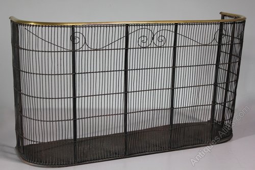 Antique Wire and Brass Nursery Fireguard. T167