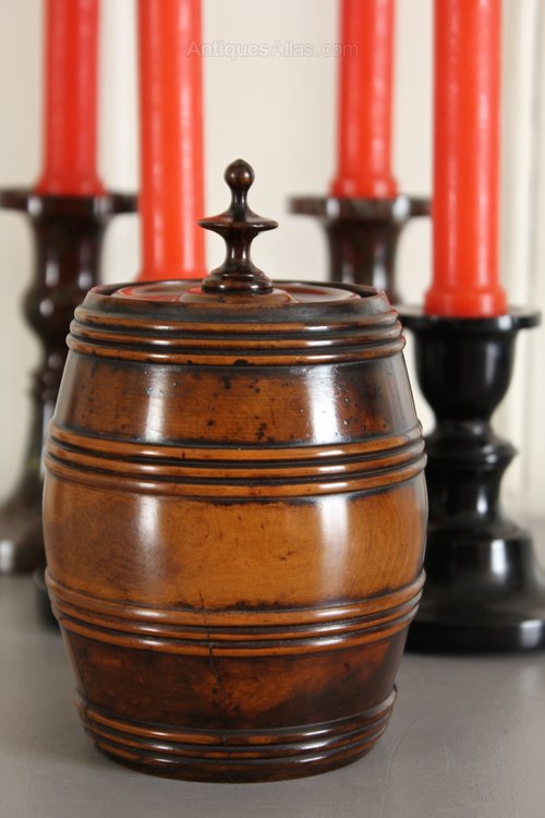 Early 19th Century Treen Tobacco Barrel. T776