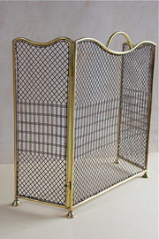 Folding Victorian Brass Fire G