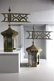 architectural antiques pair of 19th century metal roo Pair of 19th Century Metal Roo