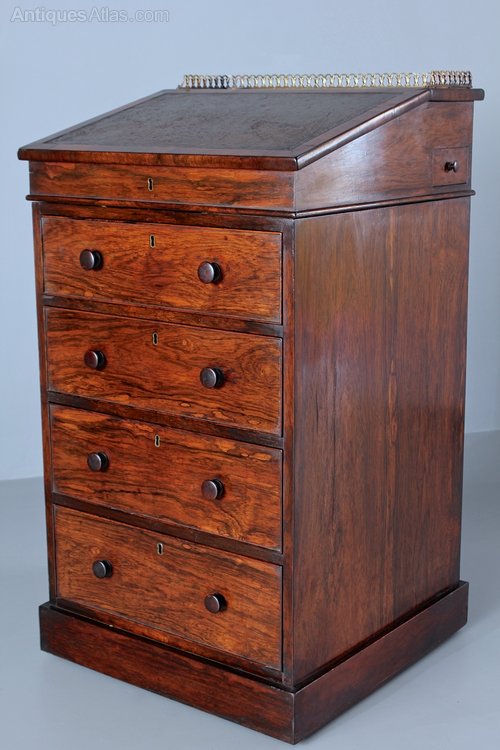 Regency Rosewood Davenport Desk. T4