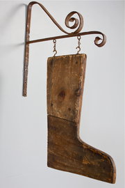 Rustic Antique Wooden Boot Han