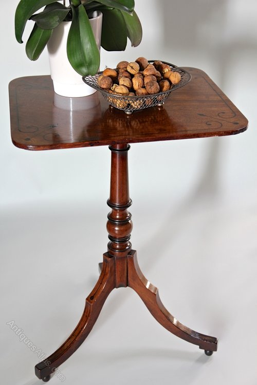 Small Regency Mahogany Tripod Table. U718