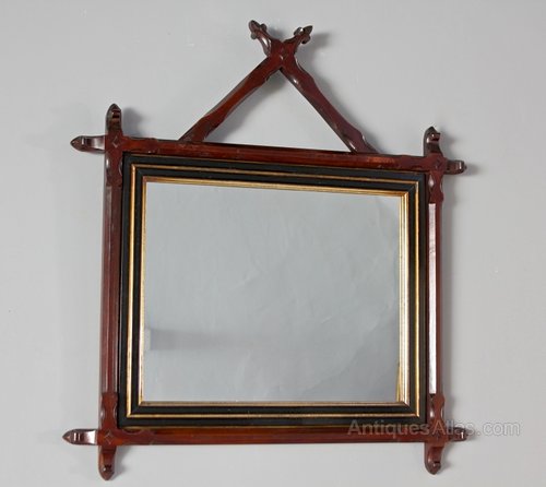 Victorian Aesthetic Carved Frame Mirror. U172