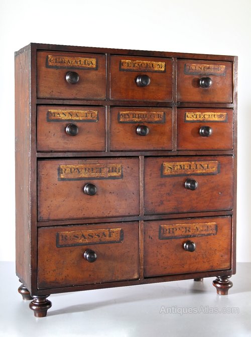 Victorian Apothecary Bank of Drawers V27