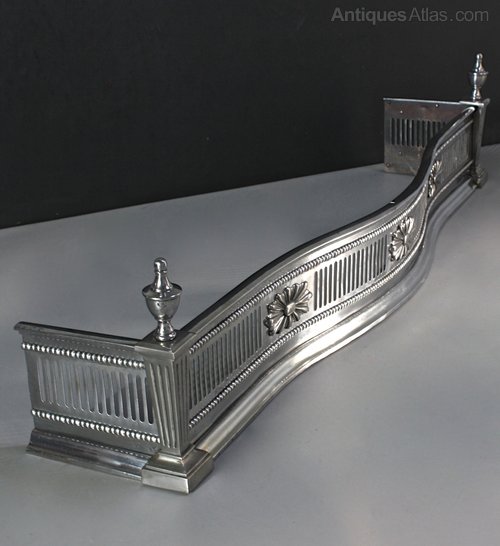 Victorian Steel Serpentine Fire Fender. T482