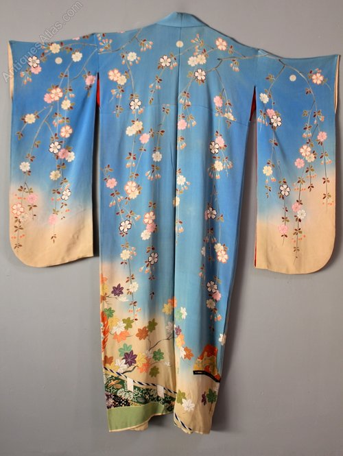 Vintage Silk Japanese Kimono. K10