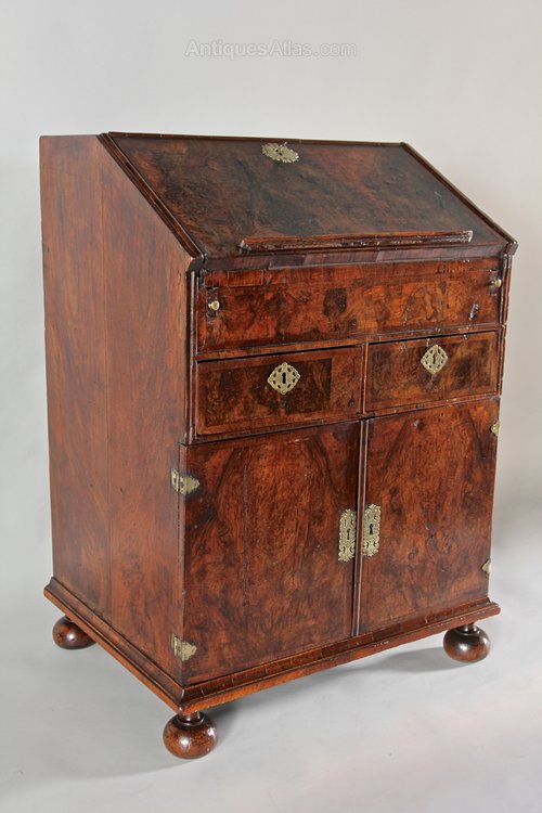 William and Mary Burr Walnut Writing Desk. U304