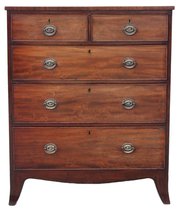 antique furniture georgian 18c 19c mahogany ches Georgian 18C 19C mahogany ches