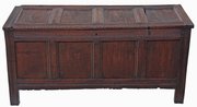 antique furniture georgian oak mule chest coffer Georgian oak mule chest coffer