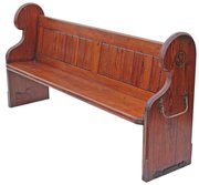 antique furniture victorian 19c pitch pine churc Victorian 19C pitch pine churc