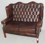 2 seater high back settee