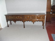 furniture (post 1940) walnut 4 drawer serversideboar Walnut 4 Drawer ServerSideboar