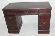 mahogany pedestal desk