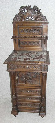 oak breton bedside