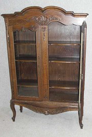 oak neo rustic vitrine