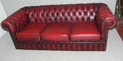 red leather chesterfield
