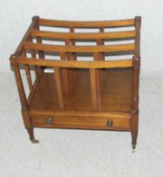 small mahogany magazine rack