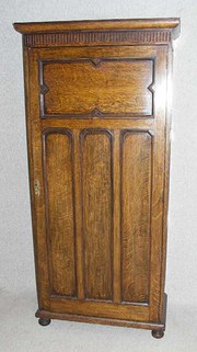 solid oak  hall wardrobe