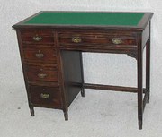 walnut pedestal desk